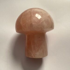 Rose Quartz Mushroom Home Accent